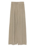 Fabiana Filippi Wool-Silk Blend Speckled Trousers — Beige
