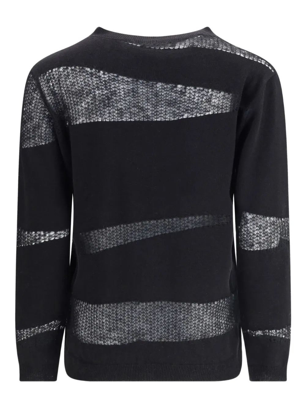 Fabiana Filippi Mesh-Insert Sweater — Black
