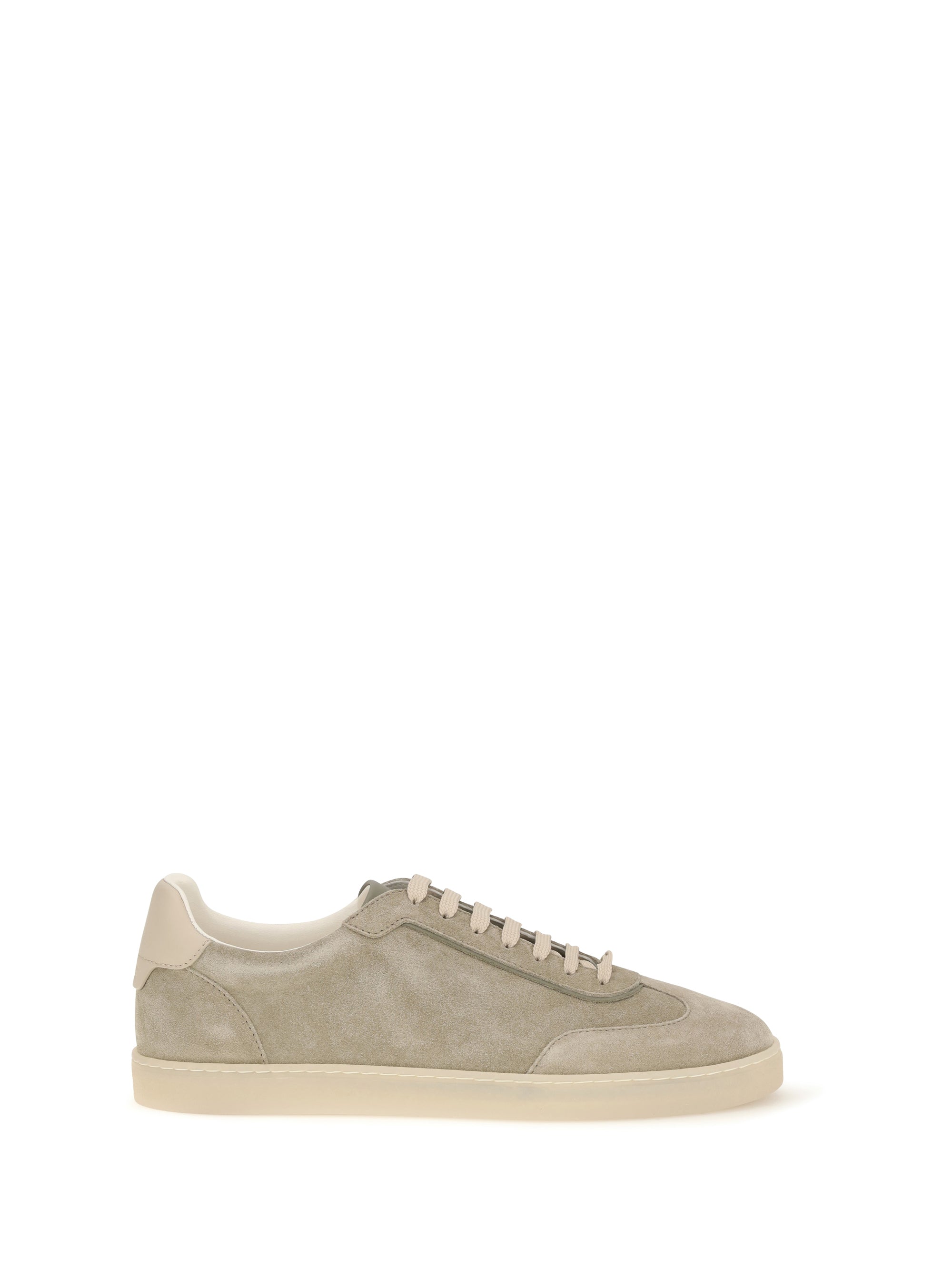 Zapatilla baja de ante Brunello Cucinelli - Beige