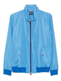 Kiton Zip-Fastening Ripstop Jacket — Light Blue