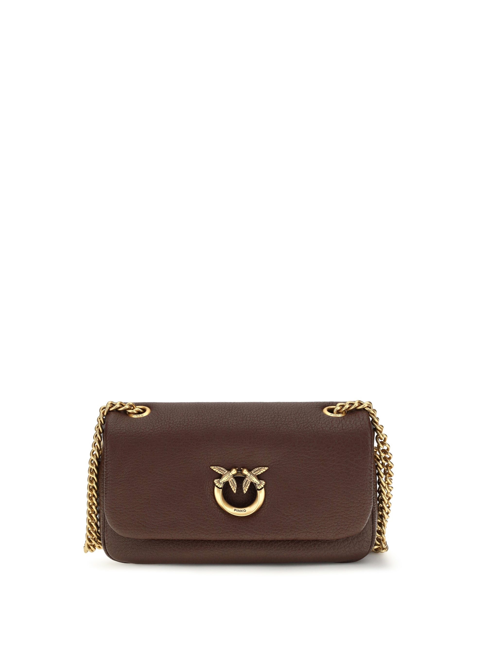 Pinko Love Shoulder Bag — Brown
