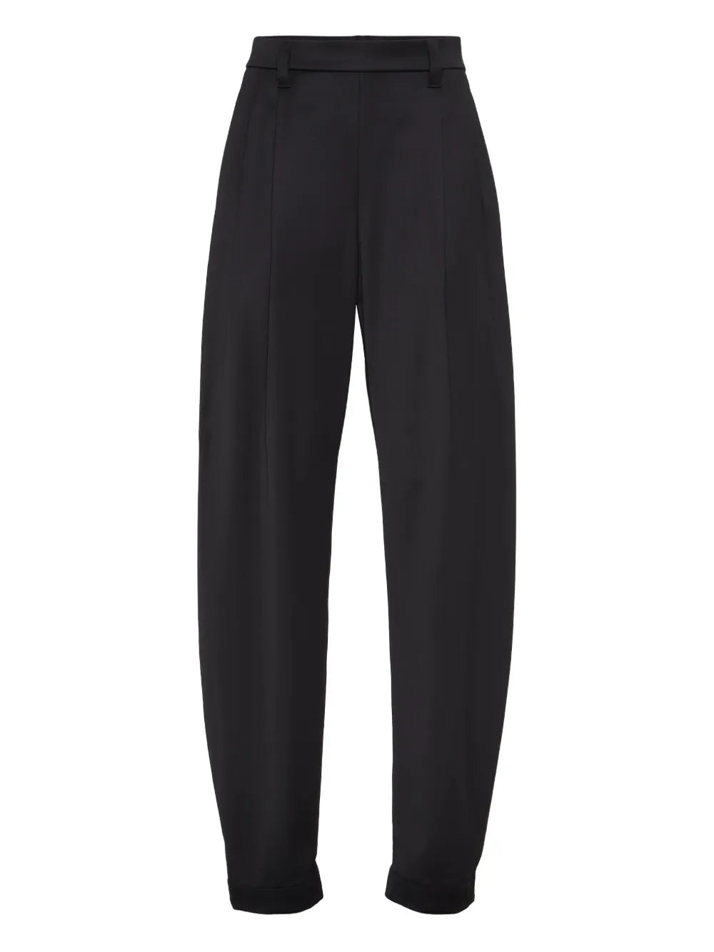 Brunello Cucinelli Pleated-Front Tailored Trousers — Black
