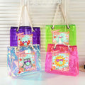 Bolsa de viaje personalizada con nombre Summer Vibes Graffiti Transparente Fiesta en la playa Regalo de cumpleaños para ella