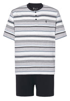 Pijama Hombre Verano Corto Tapeta Punto Rayas - Gris 3081_20