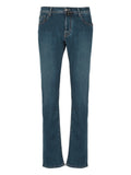 Jacob Cohen Contrast-Stitched Jeans — Blue