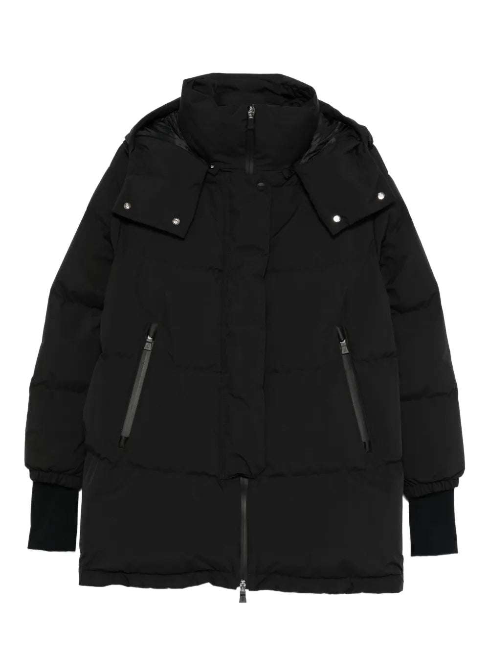 Herno Padded with Detachable Hood Down Jacket — Black
