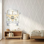 Vinilo Decorativo Furgoneta Amarilla 95x95cm