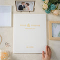 Portacertificado de Matrimonio Personalizado con Iniciales y Fecha Regalo de Aniversario de Boda para Recién Casados