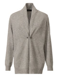 Fabiana Filippi Virgin Wool & Cashmere Blend Cardigan — Grey