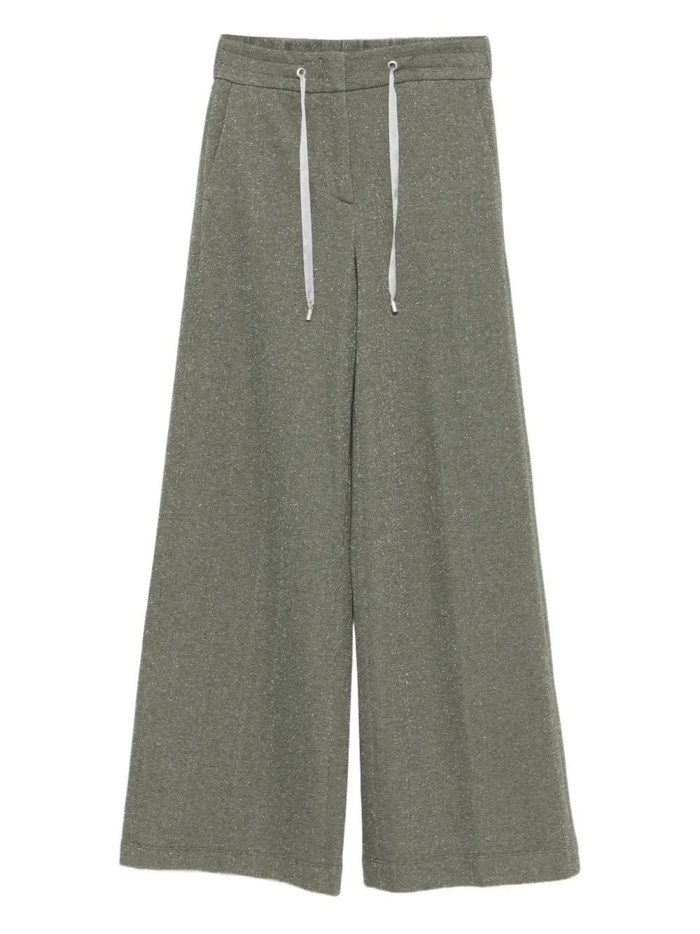 Peserico Drawstring Trousers — Olive Green