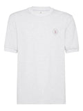 Brunello Cucinelli Logo-Embroidered Crew-Neck T-Shirt — white