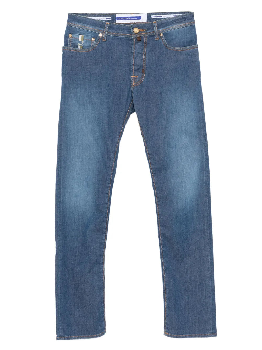Jacob Cohen Pocket-Detail Slim-Fit Jeans — Blue
