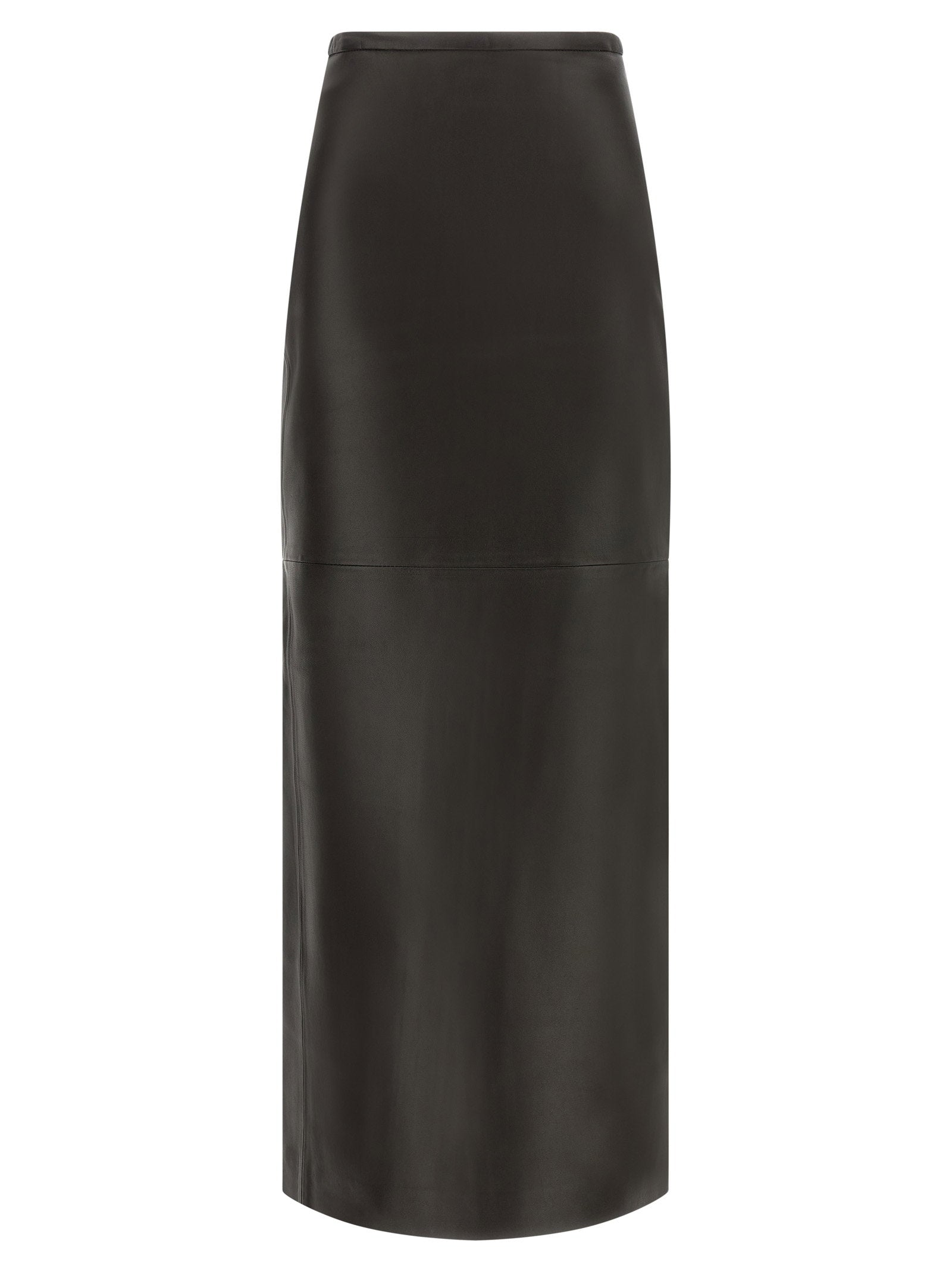 Co Lambskin Pencil Skirt — Black