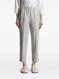Peserico Elastic-Waist Trousers — grey