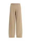 Fabiana Filippi Wool-Silk-Cashmere Blend Trousers — Beige