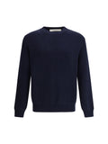 Golden Goose Ribbed Crew Neck Sweater — Navy