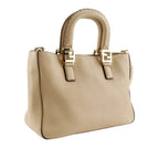 Small Leather Selleria FF Tote