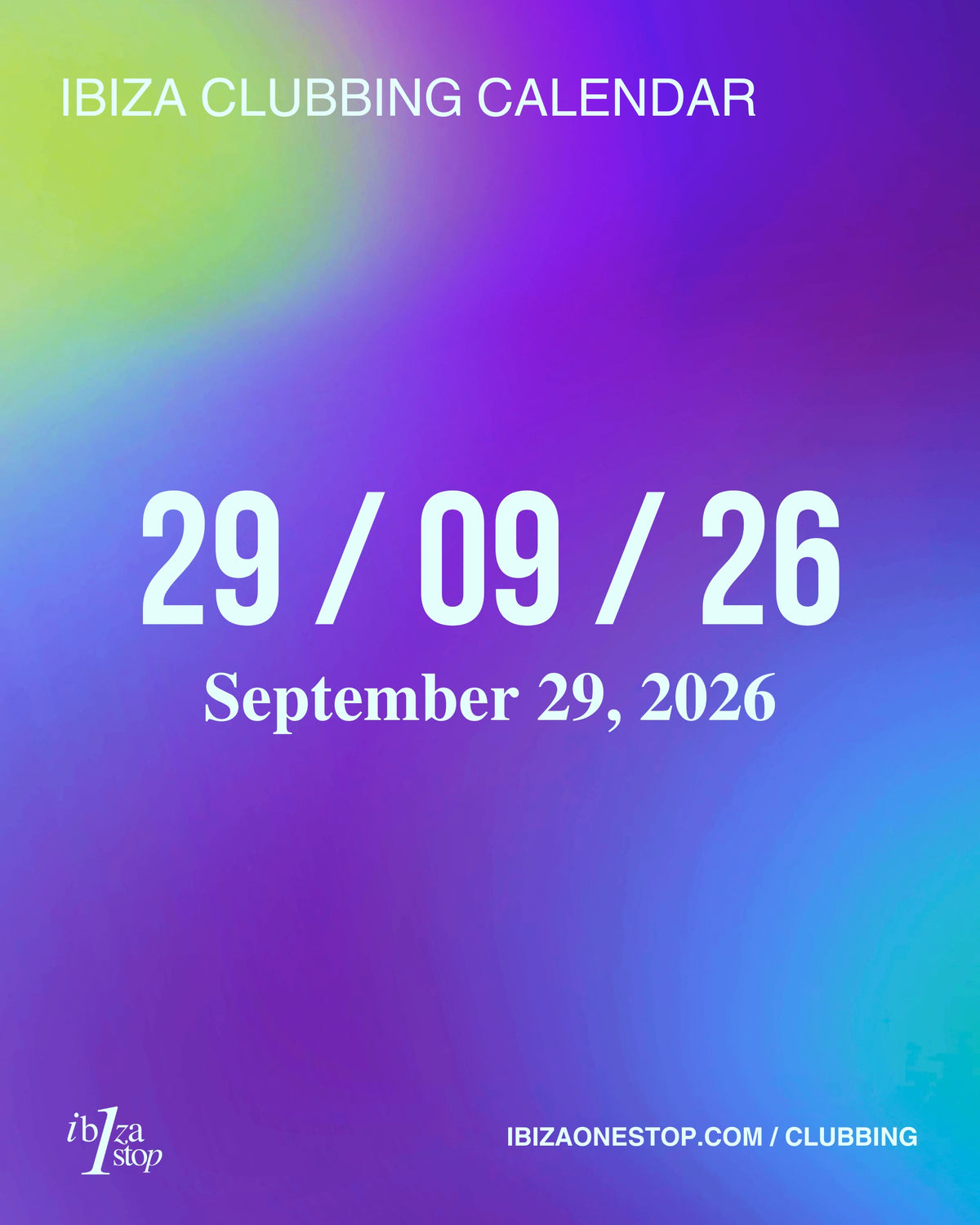 September 29, 2026 Ibiza Parties at UNVRS, Hï Ibiza, Amnesia, Pacha, 528 Ibiza, Cova Santa & More: ANOTR, Prospa, Hot Since 82, Joseph Capriati, Gordo & More