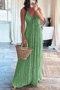 Halter Backless Tie Knot Printed Maxi Vacation Dress