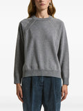 Peserico Wool-Blend Crew-Neck Sweater — Grey