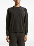 Peserico Raglan-Sleeve Cashmere Sweater — Charcoal