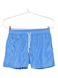 Kiton Drawstring-Waist Swim Shorts — Blue