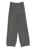 Fabiana Filippi Virgin Wool Knit Trousers — grey