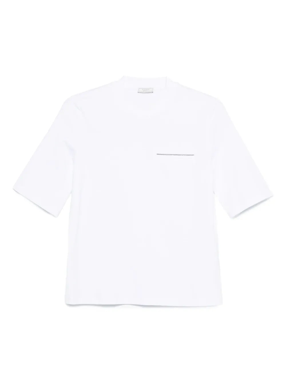 Peserico Cotton-Jersey Short-Sleeve T-Shirt — White