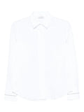 Peserico Cotton Long-Sleeve Shirt — White