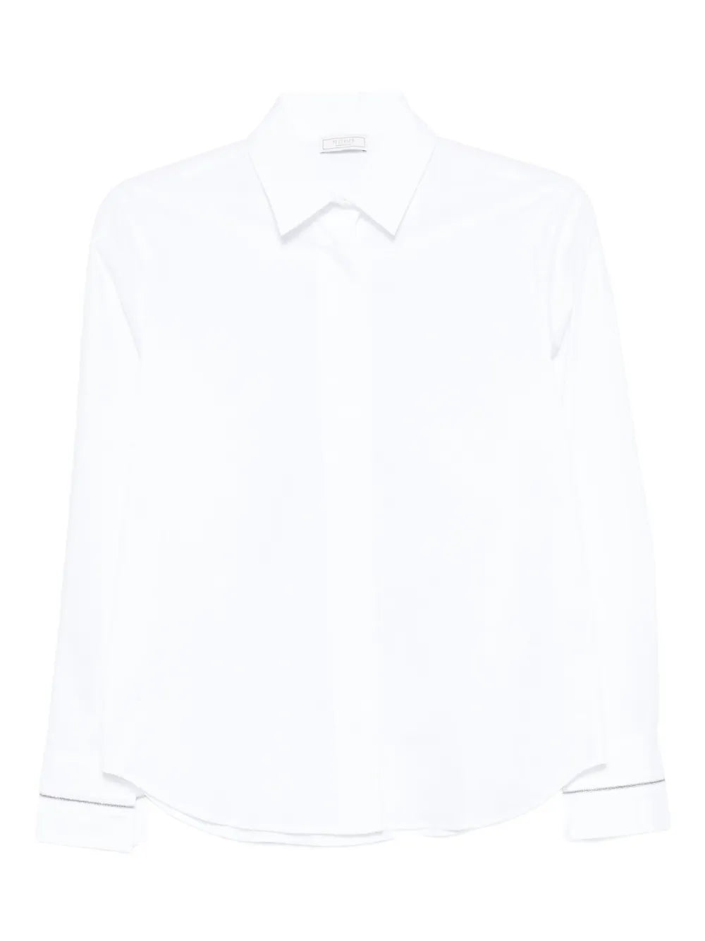 Peserico Cotton Long-Sleeve Shirt — White