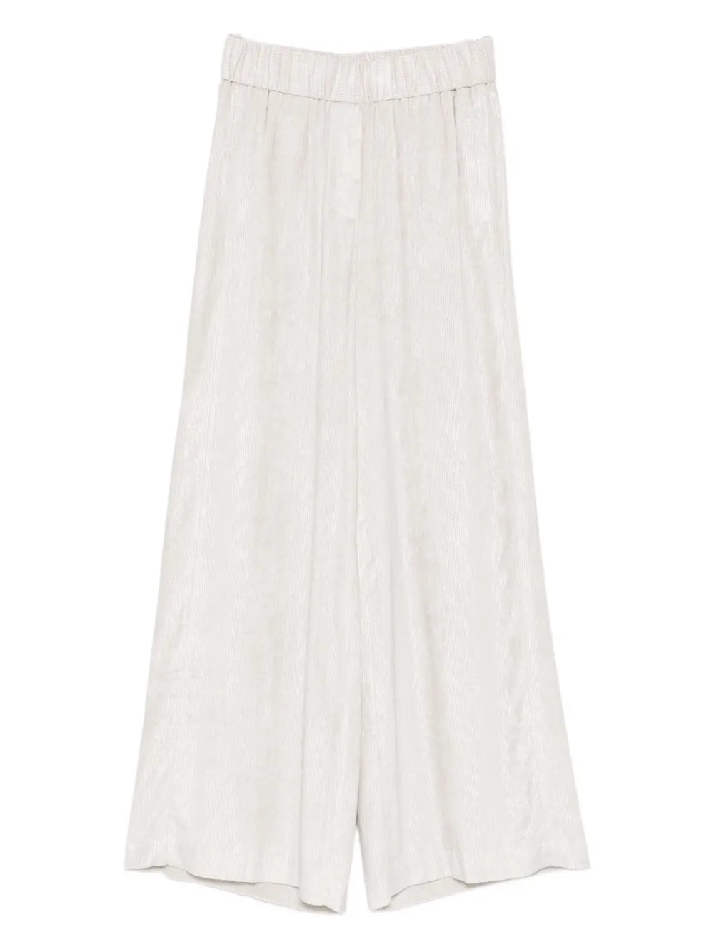 Peserico Elastic-Waist Trousers — Beige
