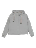 Herno Hooded Drawstring Jacket — grey