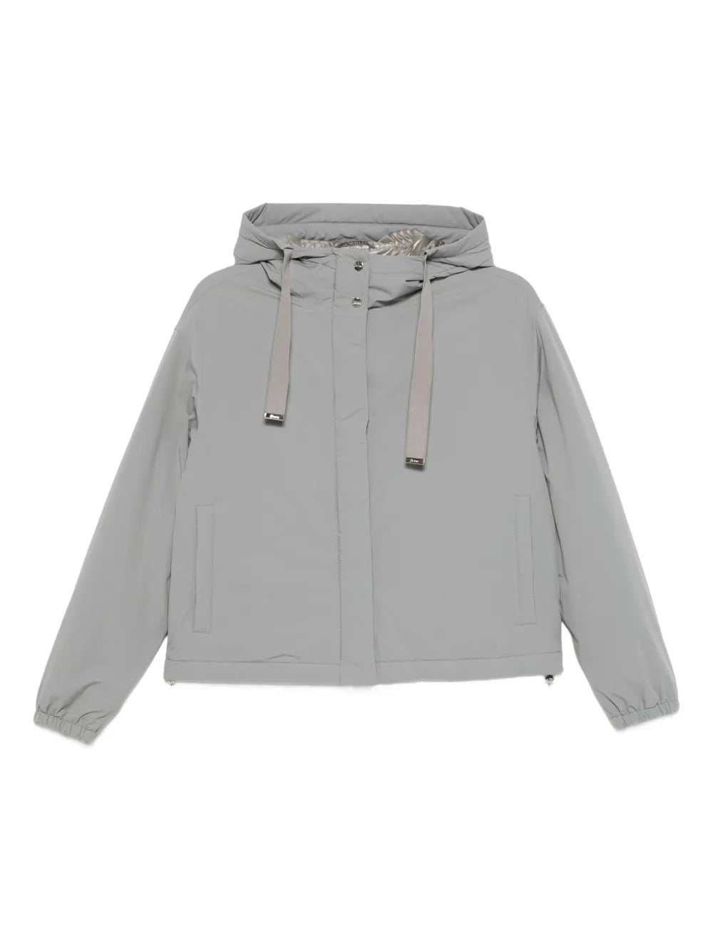 Herno Hooded Drawstring Jacket — grey