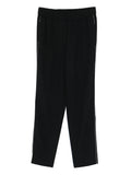 Peserico Elasticated-Waistband Trousers — Black