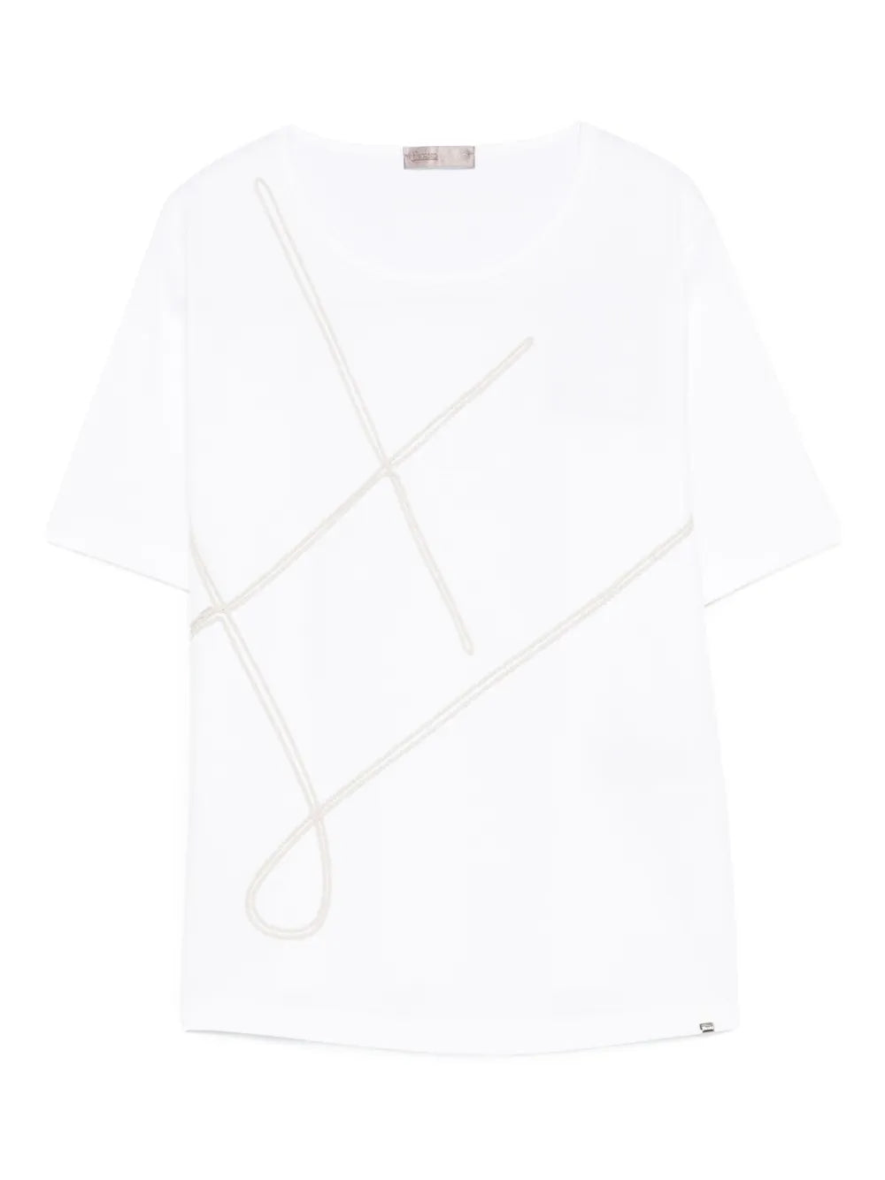Herno Crew-Neck Cotton T-Shirt — white