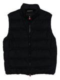 Kiton Quilted Virgin Wool Vest — Black