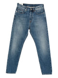 Eleventy Straight-Leg Cotton Jeans — Blue