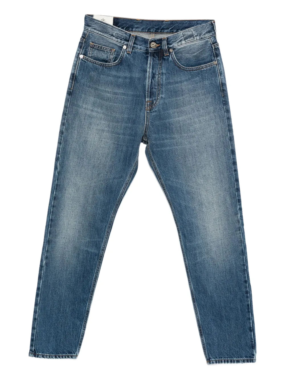 Eleventy Straight-Leg Cotton Jeans — Blue