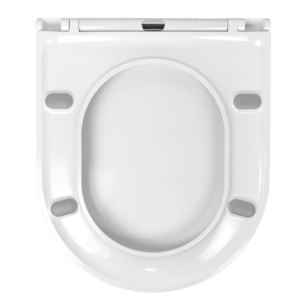 BATHME ELEGANCE Tapa Asiento Caída Amortiguada Ultrafino Blanco
