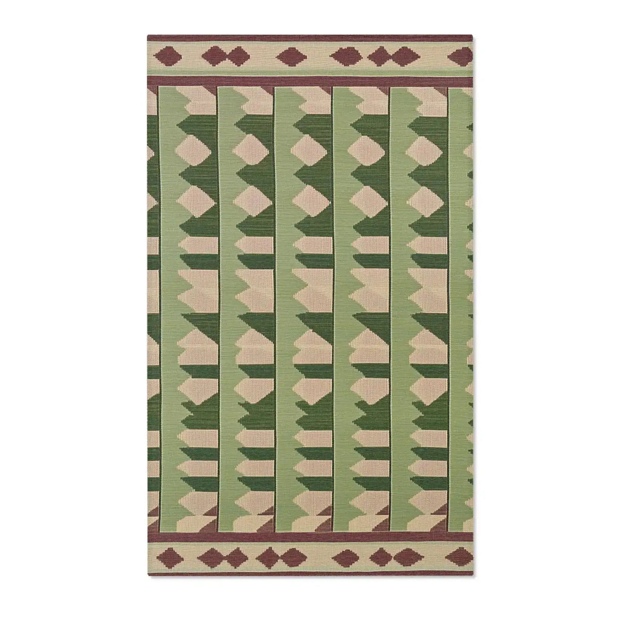Sage Totem Stripe Accent Rug