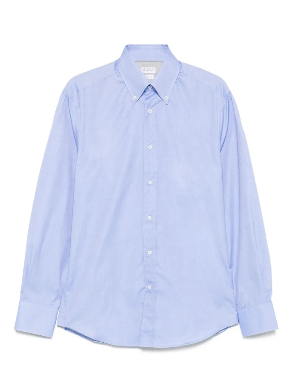 Brunello Cucinelli Cotton Button-Down Shirt — light blue