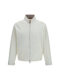 Brunello Cucinelli Windproof Cotton-Polyamide Jacket — White