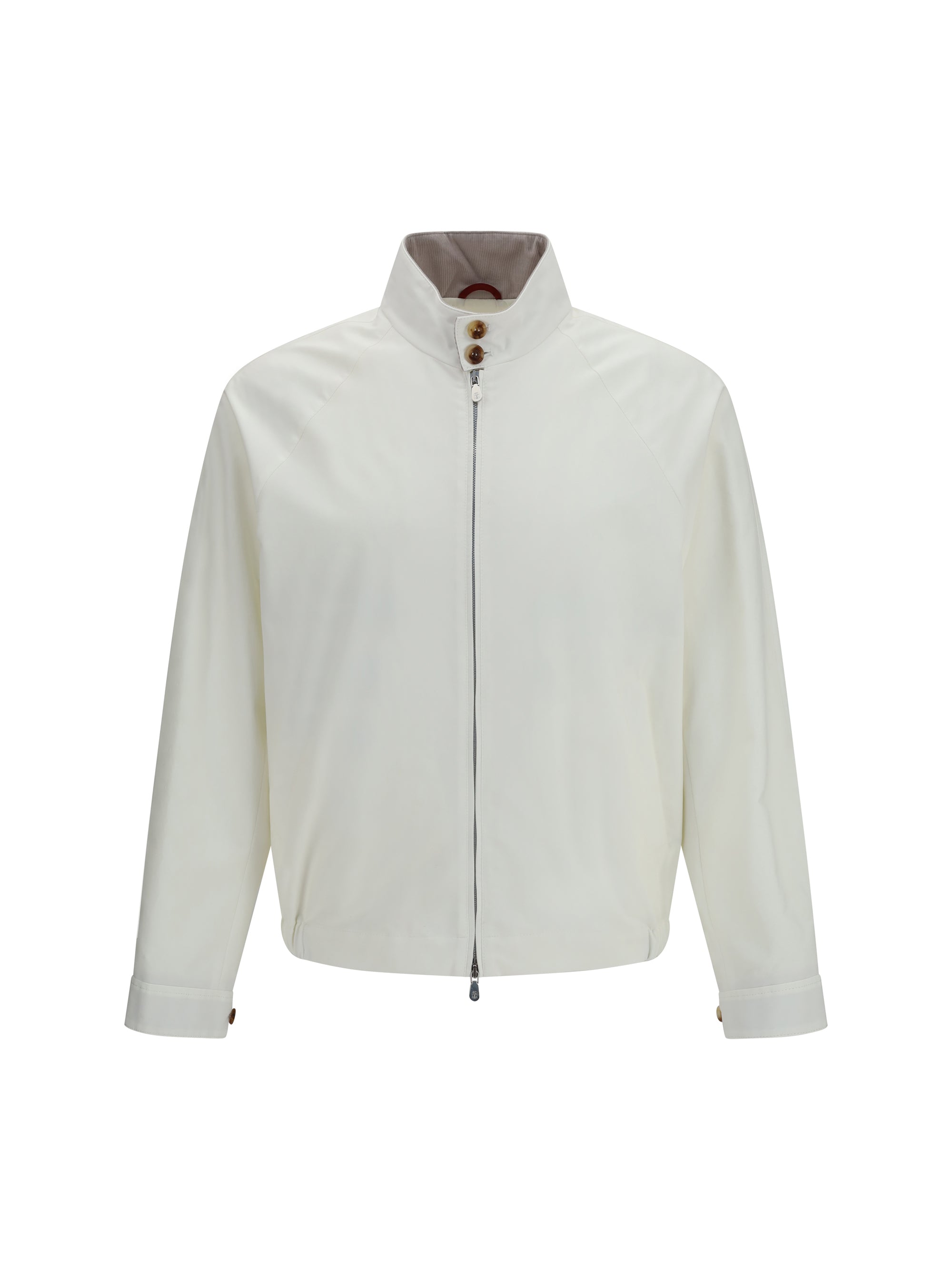 Brunello Cucinelli Windproof Cotton-Polyamide Jacket — White