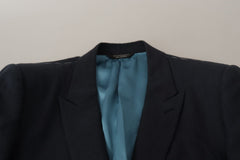 Men's Dark Blue Alta Sartoria Jacket Coat Blazer Cotton Clothing