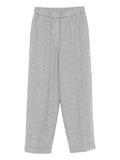Peserico Elastic-Waist Wool Trousers — grey