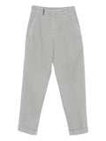 Peserico Pleated-Pocket Trousers — Grey