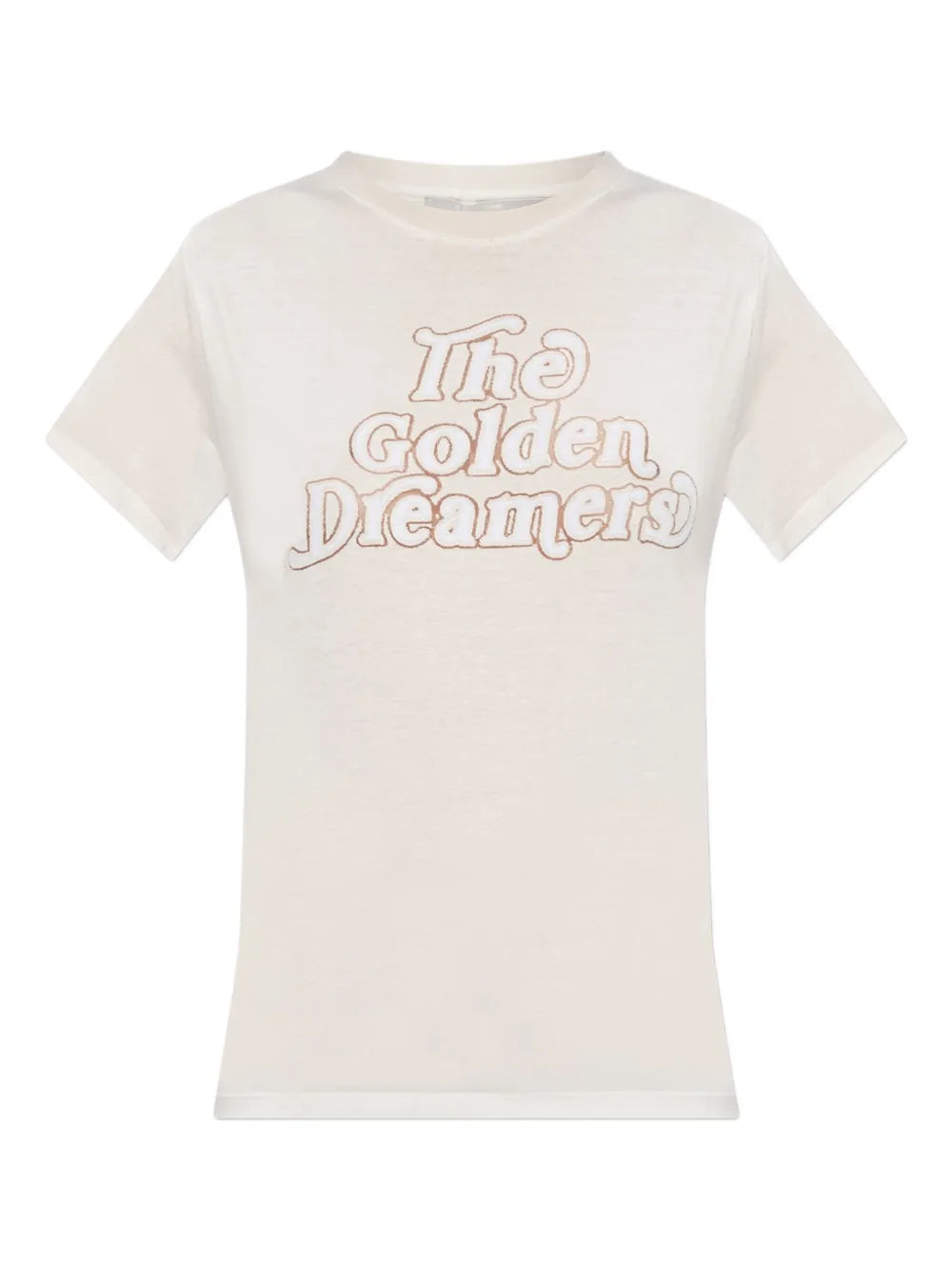 Golden Goose Star-Embellished Printed T-Shirt — White
