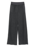 Peserico Elastic-Waistband Trousers — Charcoal