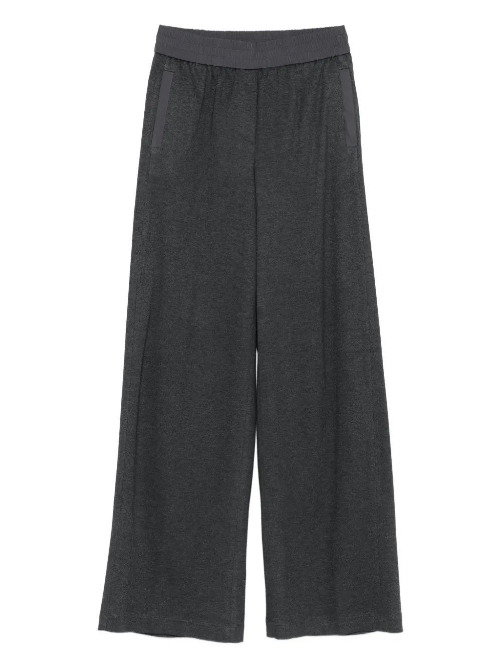 Peserico Elastic-Waistband Trousers — Charcoal