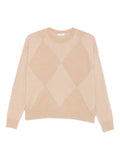 Peserico Diamond-Pattern Sweater — Beige